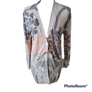 Chico's Long Line Cardigan with One Button Closure. Size 0.